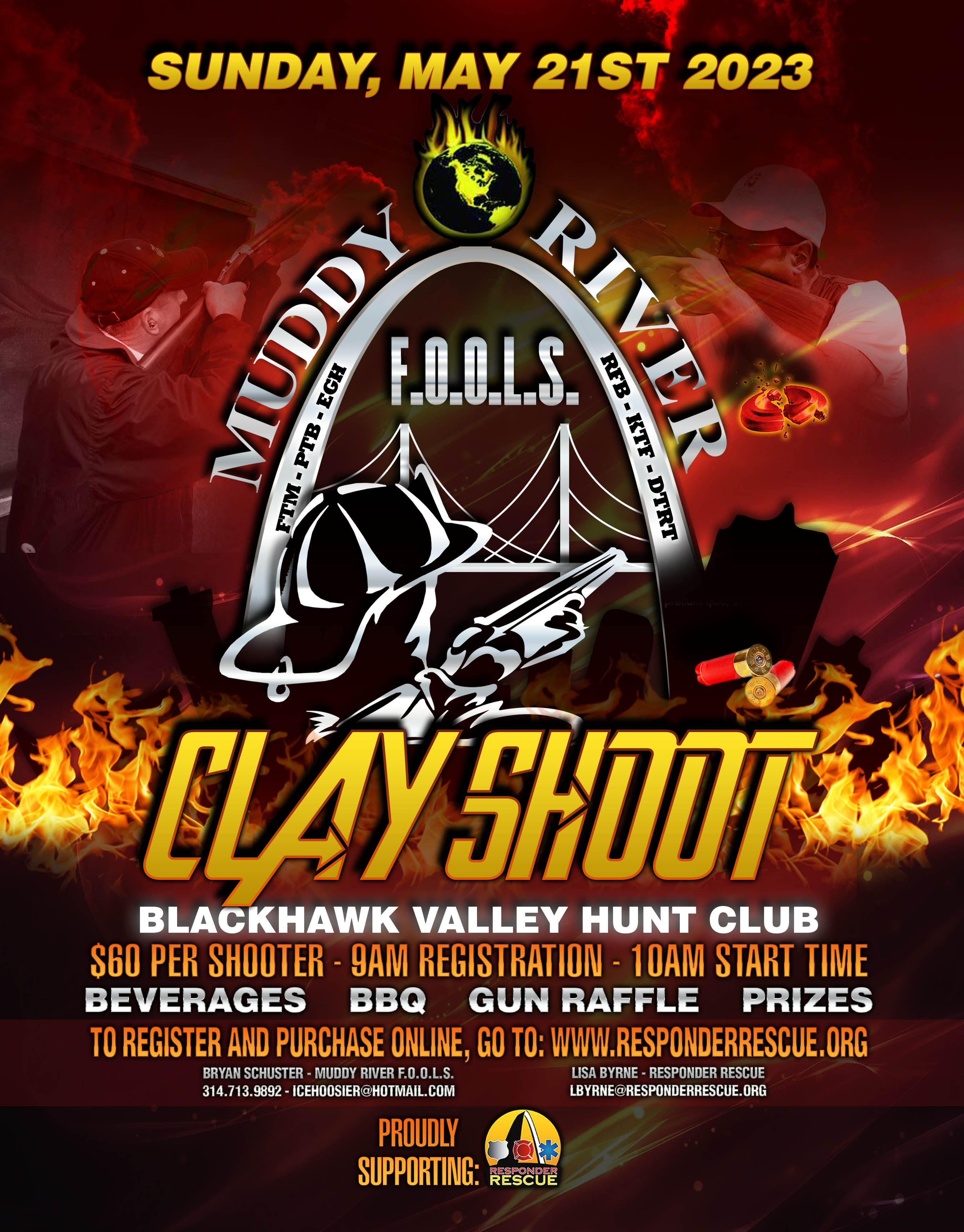 clay shoot flyer
